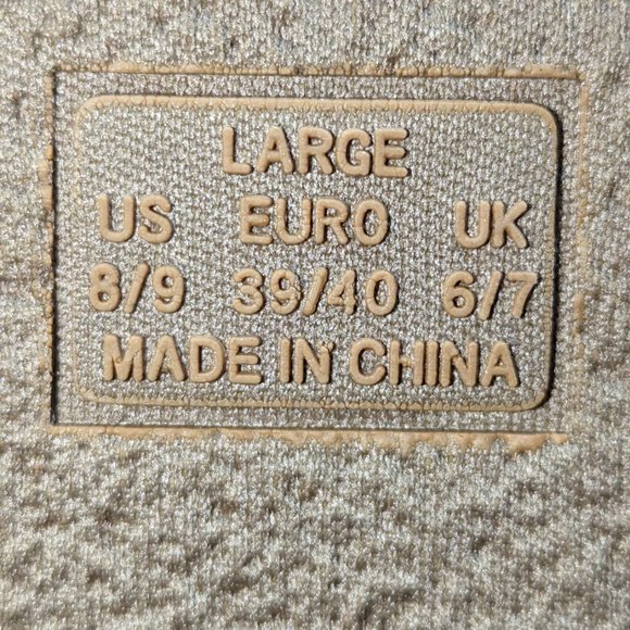 Women's Capelli of New York Fuzzy Polka Dot Pull-On Slippers Gold Tie Sz 8/9 - Picture 6 of 7